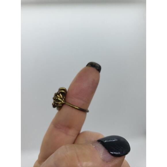 Vintage Ring Mid Century Brutalist Pal Kapenyes Style Mixed Metal sz 5.75 1960s - Picture 11 of 11